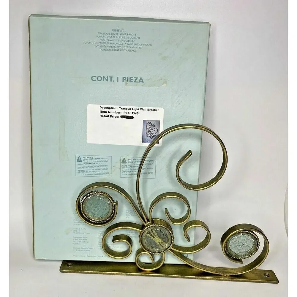 PartyLite Tranquil Light Wall Bracket NIB P9C&19D/P8181WB‎
